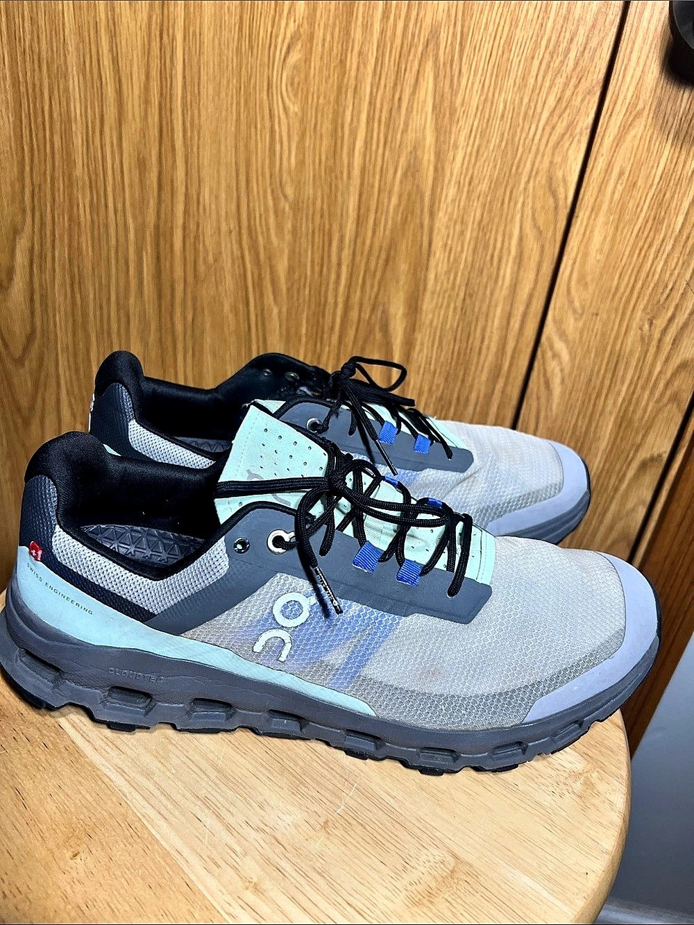 On Cloudvista Athletic Shoes Gray & Blue US 11